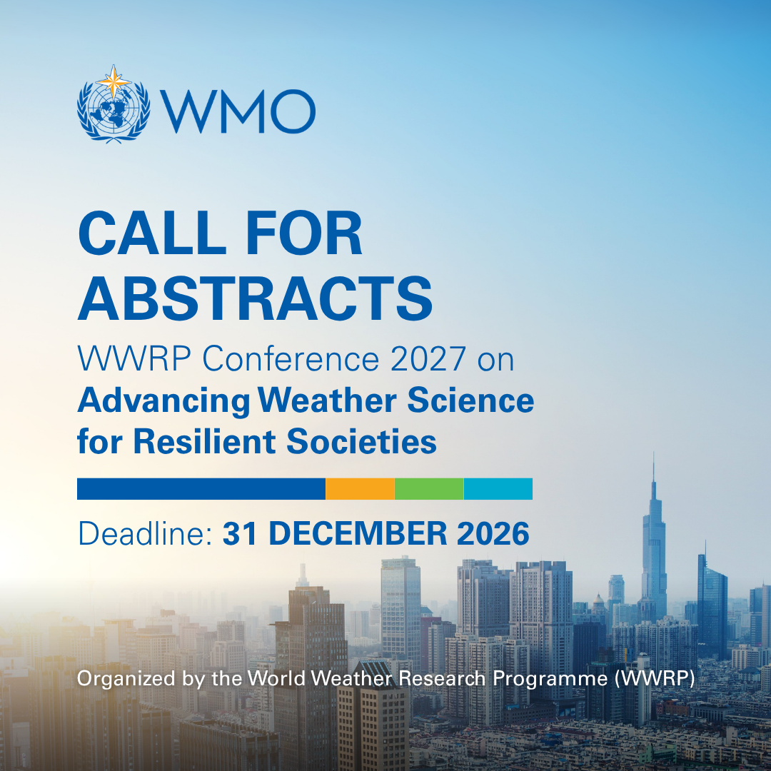 Call for Abstracts for the 2027 WWRP Conference